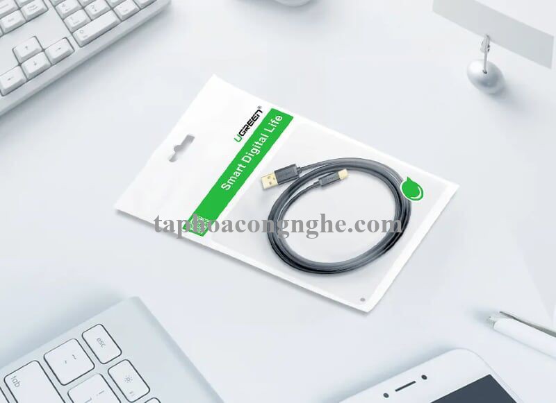 Ugreen 30162 3M màu đen Dây USB 2.0 sang Type-C truyền dữ liệu và sạc US141 30030162